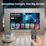 4K Outdoor Projector with AI Focus and Dolby Audio