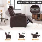 Electric Recliner Chairs with Cup Holders and LED Lights
