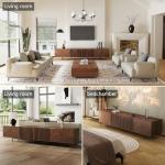 Mid Century Modern 94.48" TV Stand with Storage