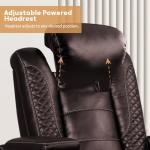 Electric Recliner Chairs with Cup Holders and LED Lights