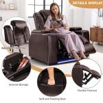 Electric Recliner Chairs with Cup Holders and LED Lights