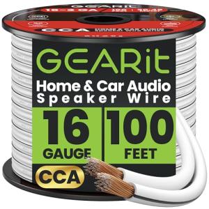 GEARit 16 Gauge Speaker Wire 100 ft with Markers