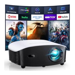 GooDee Mini Projector with WiFi and Bluetooth