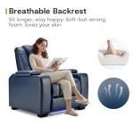 Electric Recliner Chair with USB Port and LED Lights
