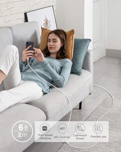 Apple MFi Certified 2m Lightning USB Charger - Pack of 4