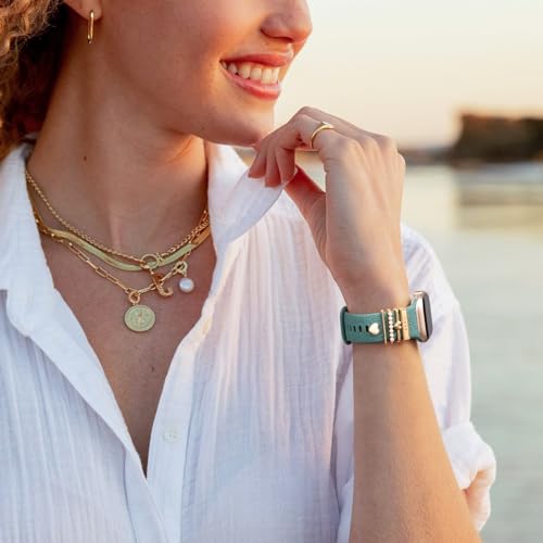 Flower Engraved Silicone Apple Watch Band for Women