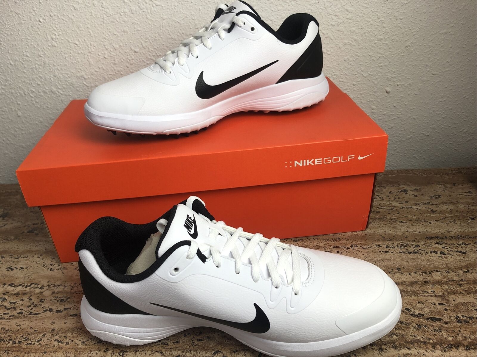 Nike Infinity G Men's Size 8 Golf Shoes White-Black