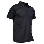 Men's MAGCOMSEN Black Short Sleeve Golf Polo