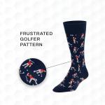Funny Angry Golfer Socks – Great Gift for Men