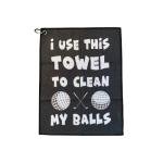 Funny Microfiber Golf Towel with Clip
