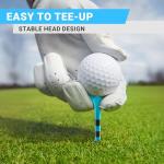 100 Pack 3-1/4" Durable Plastic Golf Tees