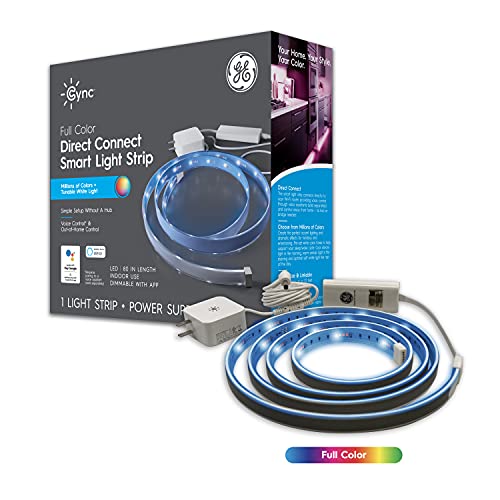 GE CYNC Smart LED Light Strip, Voice-Controlled Lights