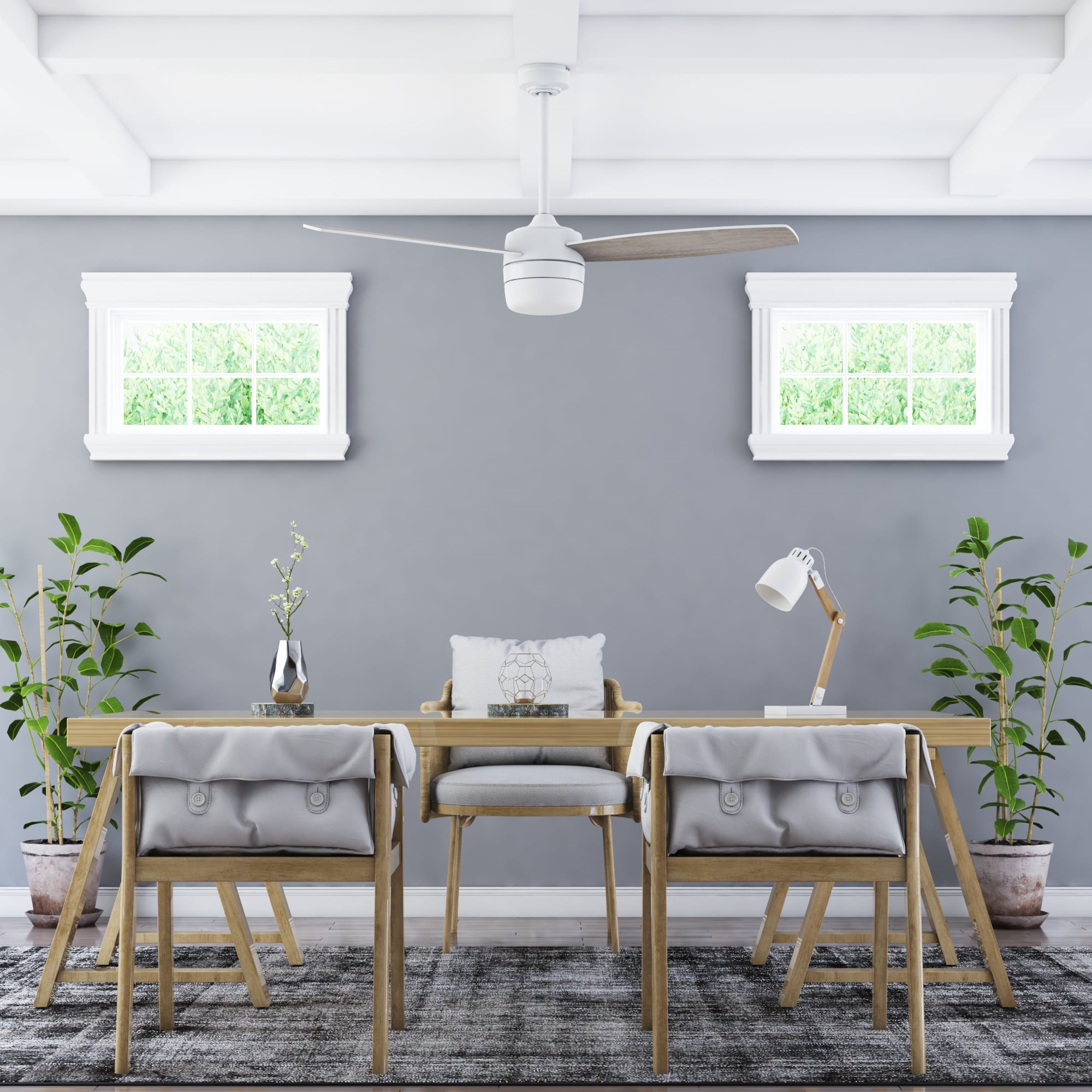 Enoki 52" Modern Ceiling Fan with Smart Remote