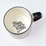 Bless Your Soul XL Pink Coffee Mug - Funny Retro Design