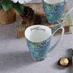 Van Gogh Inspired Iris Flower Coffee Mug, 16oz