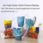Van Gogh Inspired Iris Flower Coffee Mug, 16oz