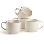Hand Crafted Ceramic Stoneware Riverside 4-Piece Mug Set