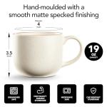 Hand Crafted Ceramic Stoneware Riverside 4-Piece Mug Set