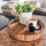 Black Cat Ceramic Coffee Mug: Hand Printed Designs, 12oz