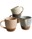 Set of 4 Large Latte Mugs - Modern Style