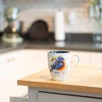 Bluebird Watercolor Stoneware Mug - 16oz White Blue