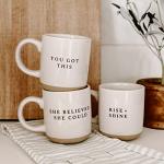 Inspirational Stoneware Coffee Mug - 14oz