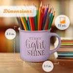 Inspirational Lavender Camp Style Coffee Mug 13 oz