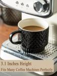 4 Stackable Coffee Mugs with Stand and Spoon