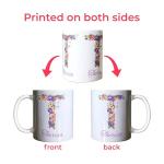 Personalized Ceramic Coffee Mugs with Initial Monogram