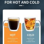Sweese Set of 2 Double Wall Glass Coffee Mugs