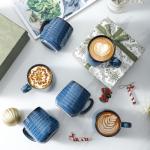 Set of 6 Large Handle Ceramic Coffee Mugs