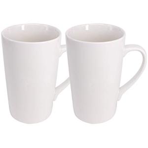 Belinlen 16 OZ White Ceramic Coffee Mug Set