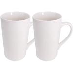 Belinlen 16 OZ White Ceramic Coffee Mug Set