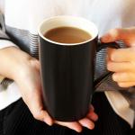 Set of 2 Ceramic Coffee Mugs with Lid