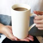 Set of 2 Ceramic Coffee Mugs with Lid