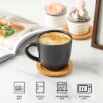 Set of 6 Black Cappuccino and Latte Mugs