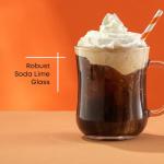 JoyJolt Glass Coffee Cups - Set of 6