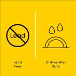 JoyJolt Glass Coffee Cups - Set of 6