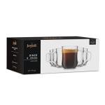 JoyJolt Glass Coffee Cups - Set of 6