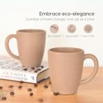 Eco-Friendly Bamboo Coffee Mug with Handle | 10 oz