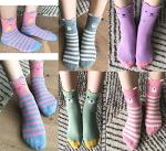 Cute Cotton Crew Socks for Kids - 5 Pairs