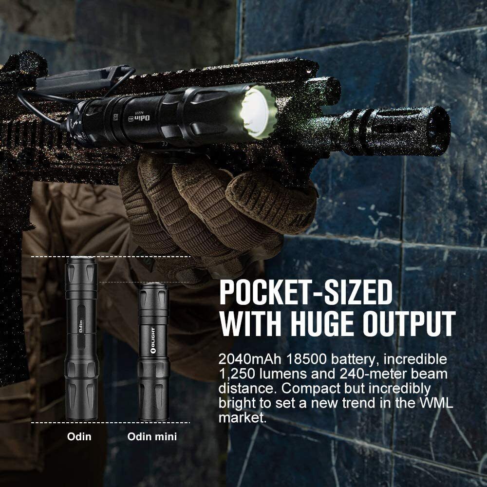 Odin Mini Tactical Flashlight - 1250 Lumens