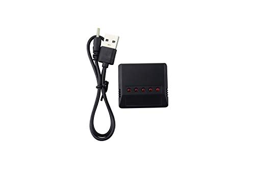 5 Lithium Batteries with 5-in-1 Charger for Drones