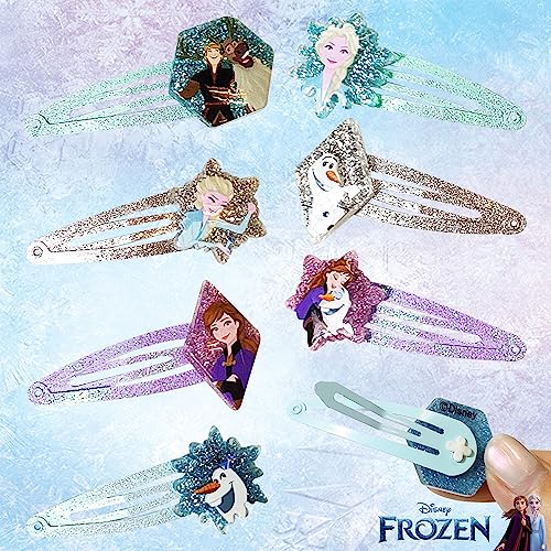 Disney Frozen Girls Snap Hair Clips 8 Pack