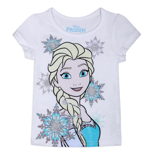 Disney Frozen Elsa and Anna 3-Pack T-Shirts - Pink/White/Green