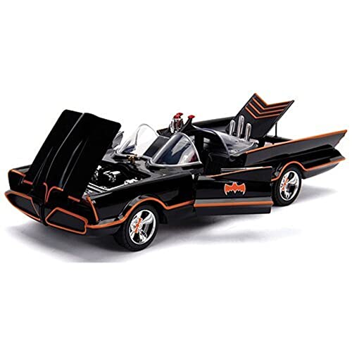 Classic TV Series Batmobile Die-cast Car with Batman & Robin Figurine
