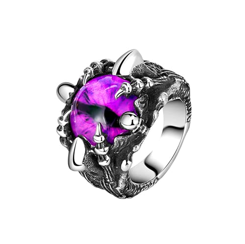 Gothic Dragon Claw Evil Eye Vintage Ring