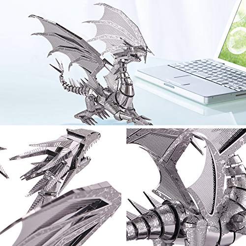 Dragon Flame 3D Metal Puzzle Kit for Adults