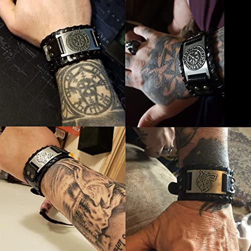 Fenrir Wolf Viking Bracelet - Nordic Talisman