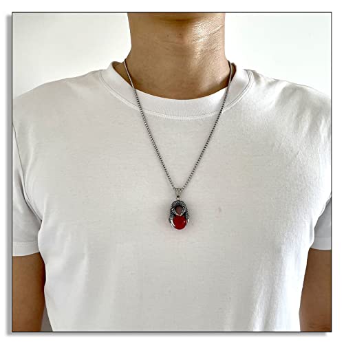 Dragon Claw Crystal Ball Pendant Necklace